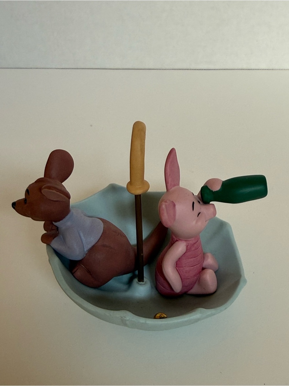 Disney blue and white Pooh & Friends collectible base